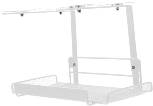 Ciieeo Kabelmanagement-rack Unter Dem Tisch Unter Dem Tischregal Kabelrinne Unter Dem Schreibtisch Kabel-organizer Aus Metallgeflecht Veranstalter Schmiedeeisen Box Weiß
