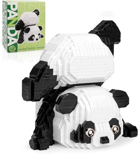 QLT QIAOLETONG Panda Ideas Klemmbausteine Micro Bausteine,Tiere 1325 Stück Mini Bauspielzeugsteine für Erwachsene?mädchen ab 10-12+Jahren