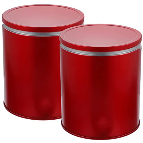 MAGICLULU 2 Barattoli di Rossa per Foglie di tè Ermetici per La Conservazione di Alimenti per tè in Foglie Sfuse