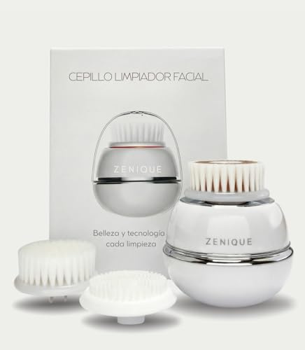 Cepillo facial eléctrico 3 niveles de intensidad 3 cabezales intercambiables Carga inalámbrica rápida Vibración de alta frecuencia IPX6 Minimiza poros Puntos negros Masaje relajante Piel