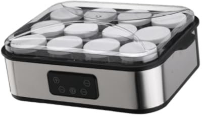 Sharplace Yogurt Greco Multifunzionale con 12 Tazze di Vetro, Compatto E Facile Da Usare, Perfetto per La Colazione E Il Pranzo.