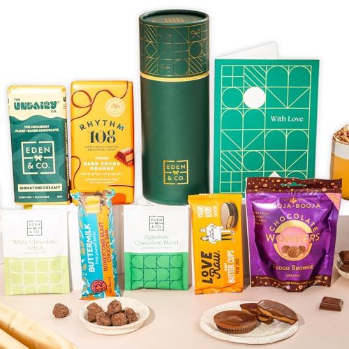 Thinking of You Chocolate Gift Box for Her, Truffles & Hot Chocolate Set by EDEN & CO