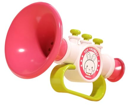 Oshhni Kleines Trompetenspielzeug, pädagogische Geburtstagsgeschenke, frühes Lernen für 2- bis 3-jährige, tragbares Musikinstrument, Rosa