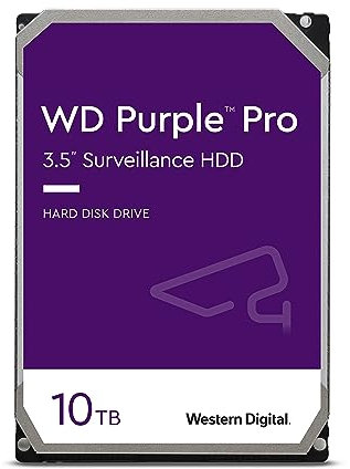 Western Digital WD Purple Pro 10 TB SATA 6Gb/s 3.5inch internal 7200Rpm 256MB Cache 24x7 Festplatte Serial ATA 3,5  10.000 GB 7.200 rpm 256 MB