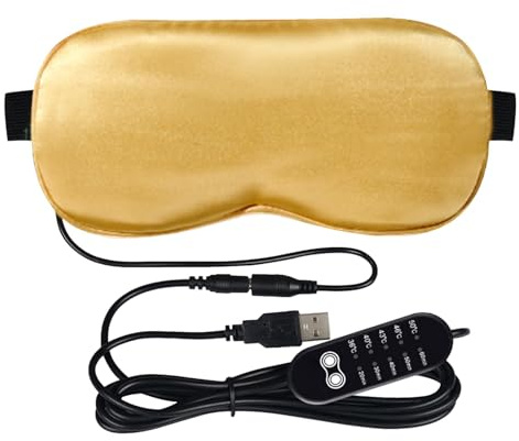 Puffy Eyes - Malla térmica para ojos, almohadilla eléctrica para calentar los ojos secos | Compresa eléctrica USB para ojos secos, blefaritis ocular, malla de ojos calentada de temporada, compresa de