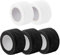 5 Rotoli Benda Elastica Coesiva 2,5cm*4,5m,Benda Autoadesiva,Bende Elastiche,Ipoallergenico,per Medicazioni,Fissaggi(3 Rotoli Neri e 2 Rotoli Bianchi)