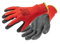 Högert Technik RODER Guanti protettivi rivestiti in lattice rosso/nero, taglia 8, elevata resistenza all'abrasione, presa flessibile, ideali per lavori di montaggio e manutenzione precisi