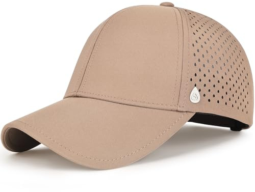 AOPREL Baseball Cap Herren Damen, Wasserdicht Basecap, Atmungsaktivem UV-Schutz Baseball Kappe für Outdoor-Aktivitäten, Golf, Tennis (DE/NL/SE/PL, Alphanumerisch, Einheitsgröße, Khaki)