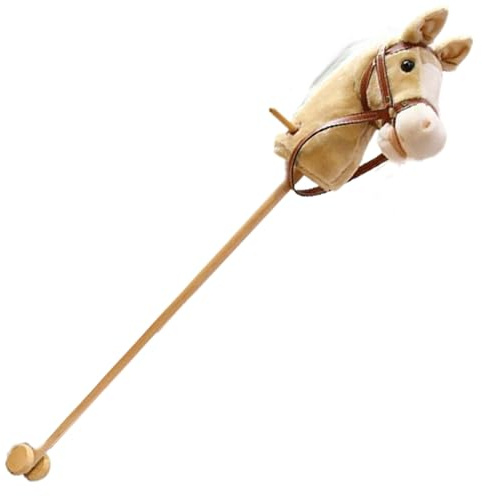Cheval en bâton avec effets sonores réalistes en peluche de 99 cm de haut, cheval loisir d'Halloween avec roues et poteau en bois, poignée antidérapante, jouet à monter pour enfants, cadeaux (