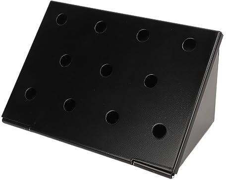 Scatola per affumicatura in acciaio inox, grande capacità, antiaderente, accessorio per griglia a forma di V per gli appassionati di barbecue e cucina all'aperto, nero, 15x11x5 cm