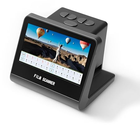 LICAEVEY 22MP Film & Slide -Scanner mit 5 LCD - 35 Mm, 110, 126 Negative in Digitale JPEG -Fotos, Eingebauter 16 GB Speicher, Instant Preview & Bearbeitung Konvertieren