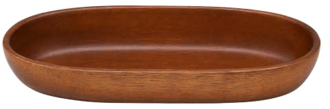 Yosoo Health Gear Wooden Salad Bowl, Boat-Shaped Wood Serving Bowl, Medium Multipurpose Solid Wood Fruit Dessert Bowl, Handcrafted Tableware for Kitchen Dining