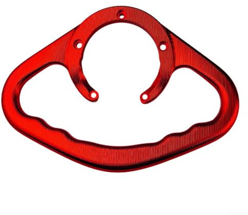 Besshepplo Barra de agarre para tanque de gasolina de motocicleta CNC de aleación de aluminio antideslizante para Kawasaki accesorio de mango trasero seguro diseño fácil agarre negro plata rojo azul