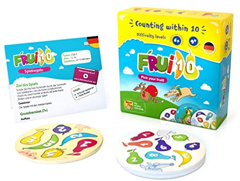 The Brainy Band Frui10, Kartenspiel für Kinder, Lernspiel Zahlenraum bis 15, ab 6 Jahren