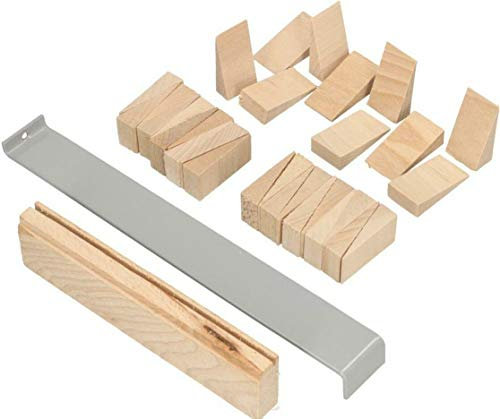 KOTARBAU® Kit de Pose Stratifié 32 Pièces pour Parquet en Bois - Cales de Montage, Fer de Traction, Barre de Battement, Cales en Bois