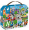 Janod - Puzzle für Kinder Stadt, 36 Teile - Lernspiel - Feinmotorik und Konzentration - Koffer mit Griff - FSC-zertifiziert - Ab 4 Jahren, J02644