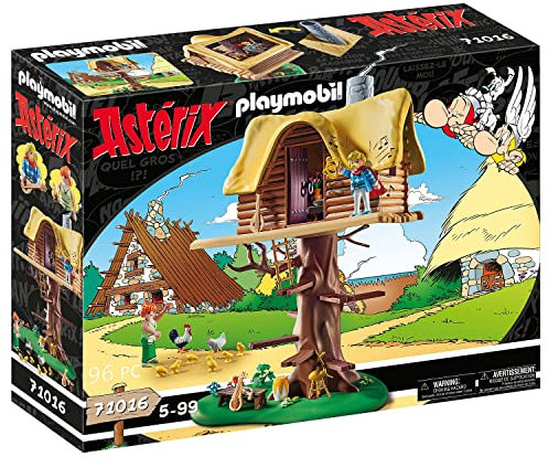 Playmobil Asterix 71016 Cacofonix with Treehouse, Toy for Children Ages 5+