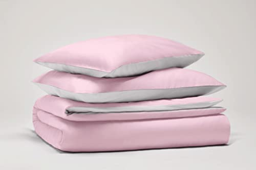 PANTONE - Set Copripiumino Matrimoniale Cotone per Piumone Letto Composto da Sacco Copri Piumino 255x200 Patella 40cm + Federe Cuscino Letto 50x80, Parure Copripiumino per Completo Letto Matrimoniale