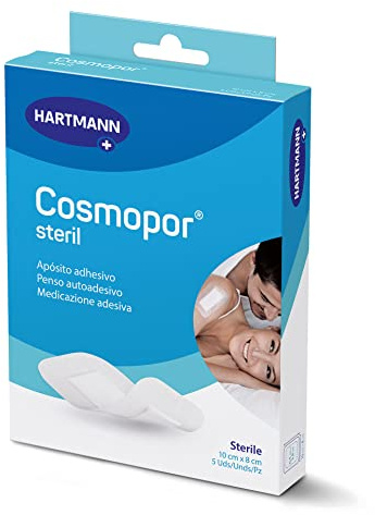 Cosmopor Entry: Apósitos Transpirables, Perfectos para el Tratamiento de Heridas Menores o Postoperatorias; 10x8cm; 10 unidades