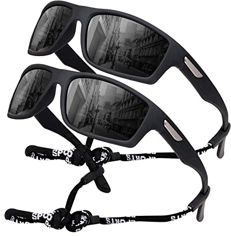 SKYWAY Polarisierte Sonnenbrille Herren, Sportbrille Fahrradbrille Herren Damen zum Baseball Laufen Radfahren Angeln Golfen UV400-Schutz Sonnenbrille