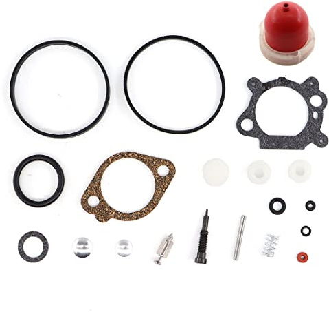 MCHNIC Kit de réparation de joint de carburateur pompe d'amorçage pour Briggs Stratton 398183 490937 498261 pour moteurs 3,5-4 HP MAX & Quantum et moteurs horizontaux 5HP avec 122K00 123K00