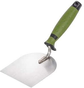 Colorus Profi Stuckateur Spachtel 120 mm | Gipserspachtel Edelstahl, rostfrei | Stukkateurspachtel mit 2K Griff | Gipsspachtel Spachtelkelle Putzerkelle | Stuckateurwerkzeug