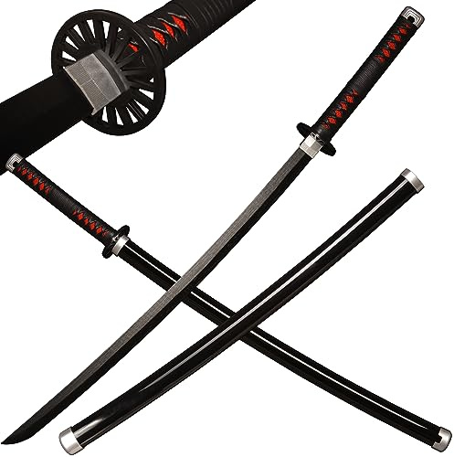 LQZJG Anime-svärd i bambu för cosplay, Kamado Tanjirou, katana-svärd, 103 cm (40 tum)