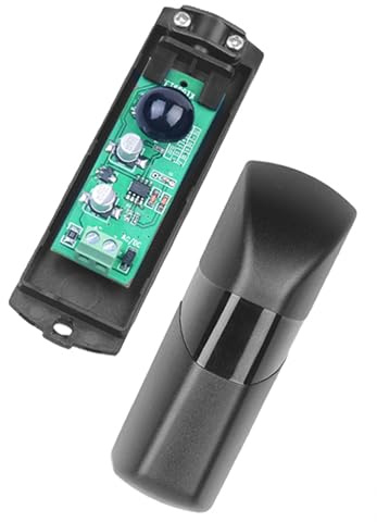 Arcets Infrarot Lichtschranken 12V/24V AC DC für Automatische Garagentore, Orientierbar 180° Wasserdicht, Sensor Infrarot Moduliert, Mit Elektromagnetischem Schutz und Sonnenfilter