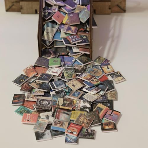 200Pcs Miniatures Doll-house Books - Minis Books Doll-house Accessories | Unrepeated Miniatures Books Doll-house Decoration Accessories | Miniatures Doll-house Accessories
