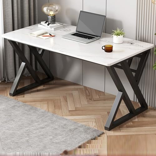 Verstellbarer Stehpult, Gaming-Schreibtisch, Nähtisch, Kinderschreibtisch, Eckschreibtisch, Gamer-Arbeitsplatz, luxuriöser leichter Nähtisch, Möbel (Farbe: Weiß, Größe: 140 x 58,4 cm)