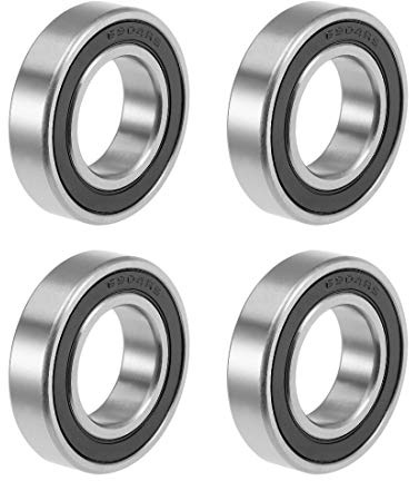 sourcing map 4 st. räfflor kullager 6904-2RS Z2 dubbelförseglat kolstål 20 mm x 37 mm x 9 mm