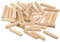 sourcing map Madera Pasadores 36uds 4x20 mm(5/32x3/4) Estriado Biselados Extremos Madera Pasador Clavijas Horno Secado Dura Madera para Carpintería Muebles Estante