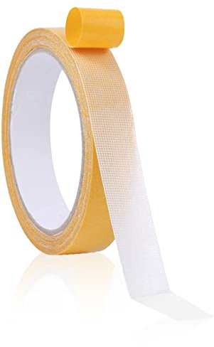 ZZLBZN Double Sided Fabric Tape Heavy Duty, 0.8in x 32.8Ft Multifunctional Double Sided Sticky Tape, Carpet Tape Double Sided Heavy Duty Tape without Residual for Carpets Mats Walls Photo Poster