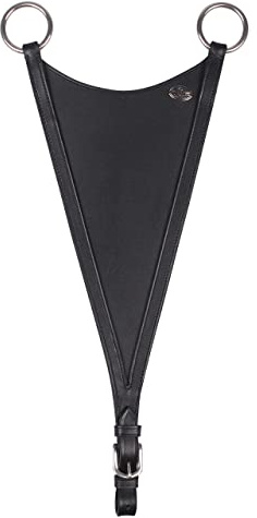 QHP Martingal-Gabel Geschlossen Leder (Vollblut, schwarz)