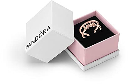 PANDORA ME Love Open Ring, 14k Rose Gold-Plated | 14k Rose Gold-Plated Open Ring Hand-Finished with the Word Love in a Handwritten Font, Adjustable & Stackable