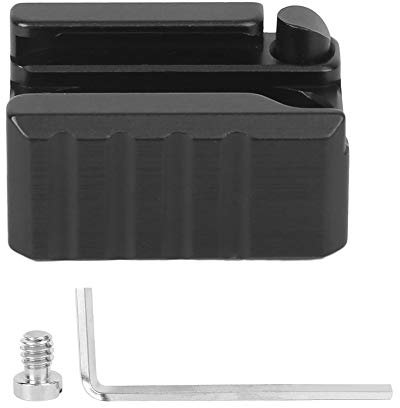 Beufee Kaltschuh-Montageadapter, Kaltschuh-Halterung, Standard-Schuhtyp Mit 1/4-Zoll-Gewinde, Kamerakäfig, Schnellverschluss, Erweiterung, Festes Zubehör
