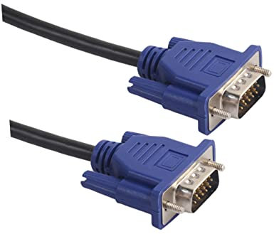 Gadpiparty Cavo Vga Maschio Maschio 5 Metri Nero per Monitor PC