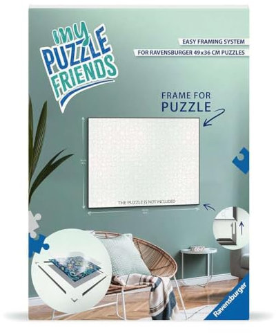 Ravensburger Puzzle-Rahmen, weiß, 17900 - Format 50 x 37 cm, passend für 500 Teile Puzzles