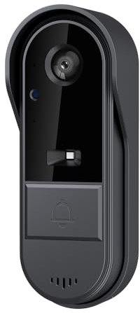 Matybobe Smart Doorbell Ring Door Camera Wireless Intelligent Video Bell Camera 125 Degree Wide-angle Lens Bidirectional Visual Intercom Doorbell Night Vision One-button Wake-up for Villa Home Office