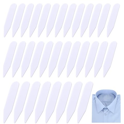 AYVRUOP 30 Paar Kragenstäbchen Für Herrenhemden Kragenverstärker Aus Stäbchen Für Einen Perfekten Sitz Des Hemdkragens-In 3 Größen 50 Mm/55 Mm/60 Mm