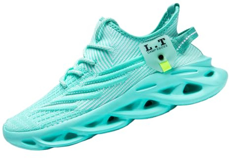 VGPSFN vandringsskor för män, vinterskor, sneakers, varma, fodrade vandringsskor, fritid, löparskor för gata, slip-on vandringsskor, B ljusgrön, 42 EU