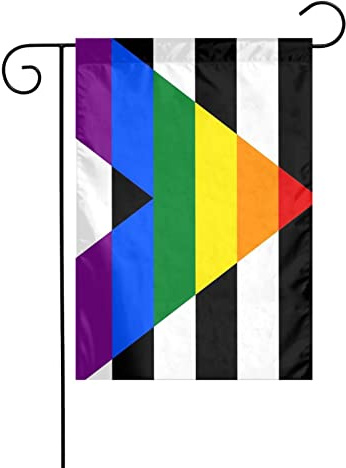 Bandera de orgullo gay, heterosexual y Lgbtq, bandera de jardín, decoración perfecta para el patio, 12 x 18 pulgadas, decoración de exterior de doble cara, fiesta, decoración de granja