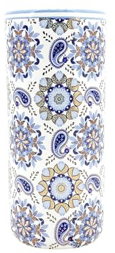 AcaciaHome - Supporto per ombrelli rotondo in ceramica resistente – Perfetto supporto per casa, ufficio e ingresso - Aggiunge un tocco sofisticato agli spazi abitativi per bastoni da passeggio e canne