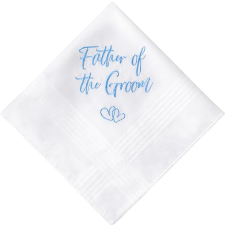 Hochzeits Taschentuch für die Mutter der Braut besticktes Hochzeitsgeschenk | Geschenkpaket,100% Baumwolle,Hochzeits-Erinnerungsstück, Brautgeschenke, Hochzeitsgeschenke, Exquisite Stickerei-Botschaft