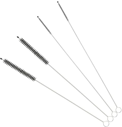 Yerozhui 4 stück strohhalm reinigungsbürste strohhalm bürste rohrbürste, reinigungsbürste kaffeevollautomat, 3mm & 7mm Ø, Kompatibel mit Miele, Jura, Siemens, Krups, Saeco, Melitta, Bosch, Nivona