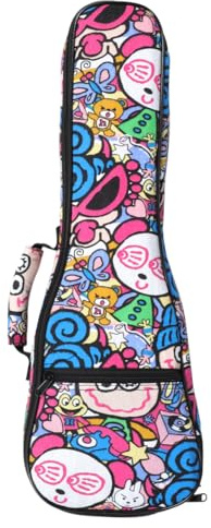 ibasenice Borsa Imbottita per Ukulele da 21 Pollici, Resistente All'acqua, Leggera e Comoda da Trasportare Tracolla Regolabile per Amici e Colleghi
