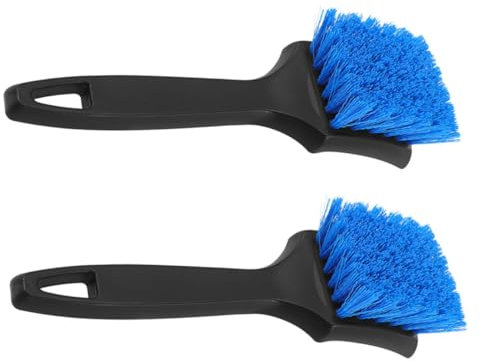 SOLUSTRE 2stücke Teiliges Reifenbürste Mit Ergonomischem Griff Langlebige Auto Reinigung Bürste Für Felgenreinigung Und Reifenpflege Vielseitig Einsetzbar Robuste Autowaschbürste