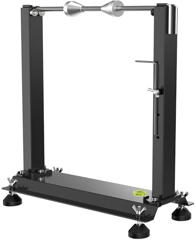 ILOKNZI Motorrad Auswuchtständer – Schwerlast Reifenwuchtgerät für statisches & dynamisches Wuchten – Universal Reifenmontagehilfe für Motorradreifen