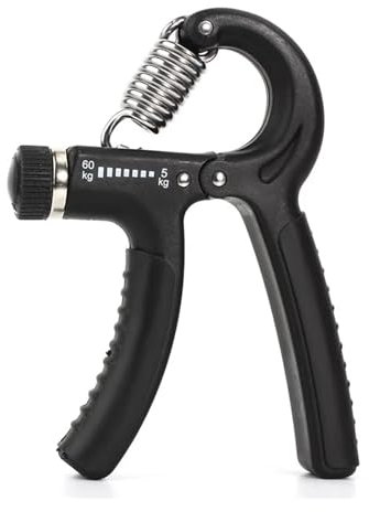 TIEOAXFT Dinamometro con Impugnatura for Allenamento della Forza del Braccio Maschile conteggio elettronico attrezzo Ginnico a Cinque Dita Record Meccanico Fitness da 100 kg(Black)