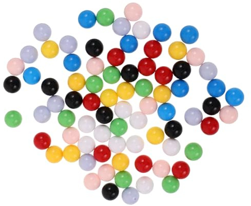 SUPVOX 80pezzi Palline Colorate Per Giochi Da Tavolo Giocattoli Per Ordinare i Colori Biglie Sostitutive Per Giochi Sfere Di Biglie Da Gioco Piccolo Gioco Di